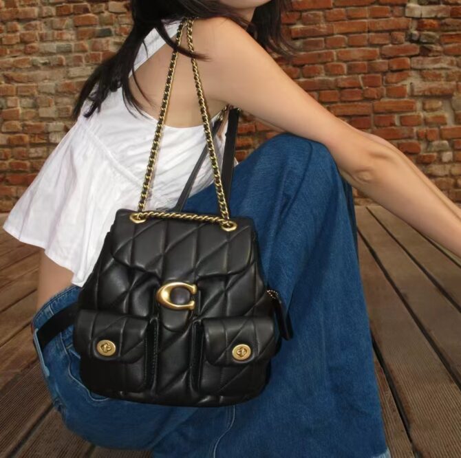 COACH Tabby Backpacks Black