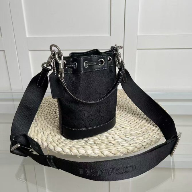 COACH Bucket Crossbody Bags Black