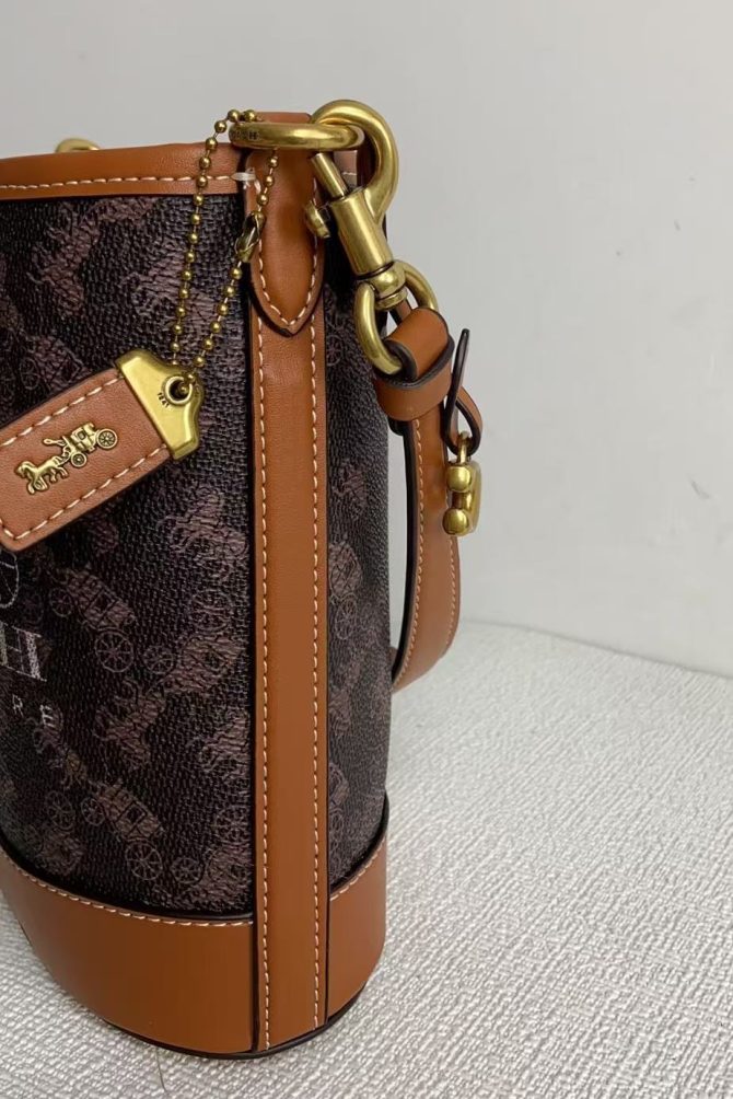 COACH Dakota Mini Bucket Bag Crossbody Bags Black Brown