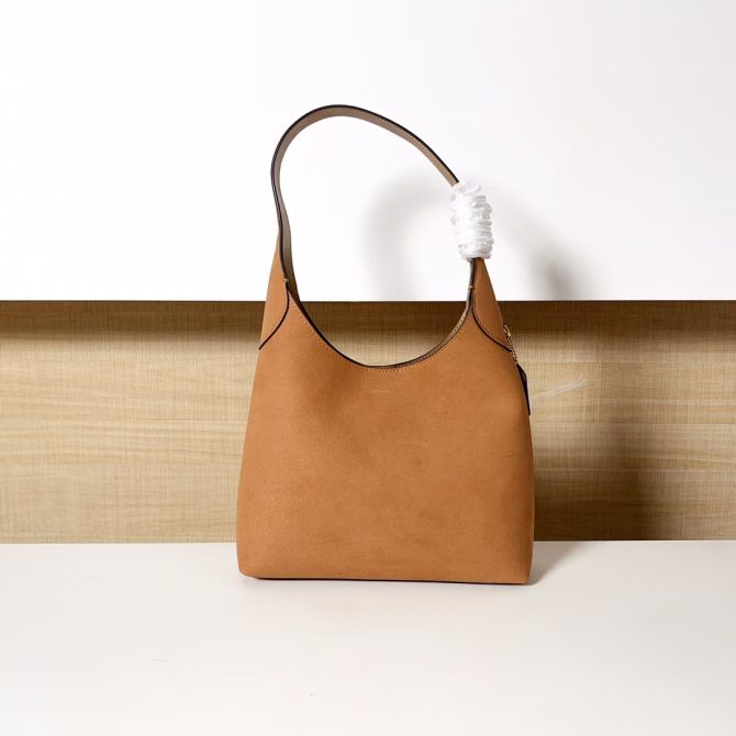 COACH Brooklyn 28 Hobo Bag in Saddle Leather - Timeless Saddle Brown