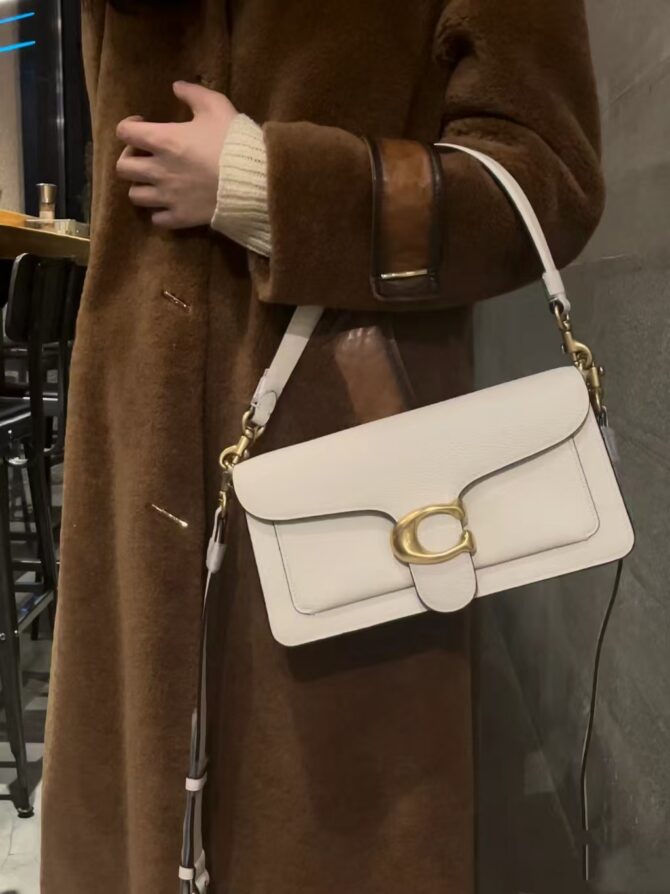 COACH Tabby Shoulder Bags White