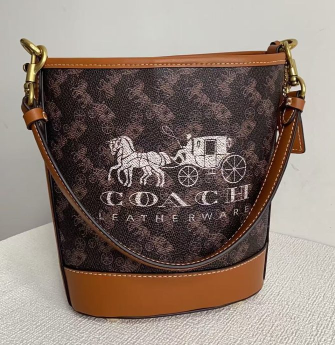 COACH Dakota Mini Bucket Bag Crossbody Bags Black Brown